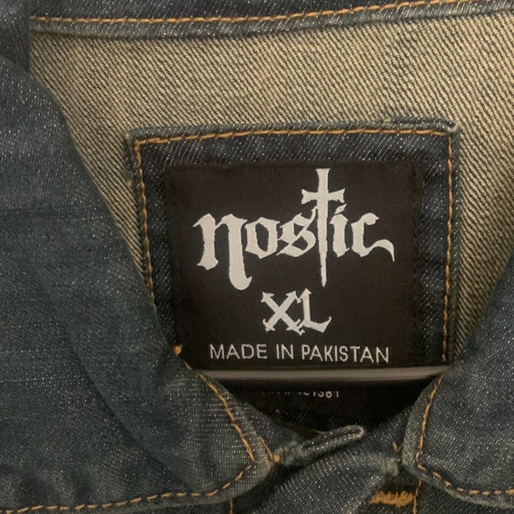 Mens Jean Sweatshirt Jacket - Picture 4 of 4